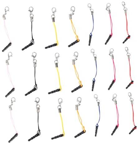 Veemoon 35stücke Staubschutz Charms Handykette Mit Staubstopfen Und Karabinerhaken Universelle Handy-lanyards Für Diy-zubehör Und Schutz Der Kopfhörerbuchse