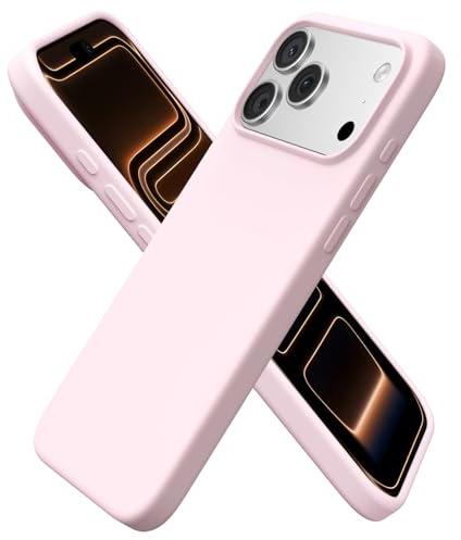 ORNARTO für iPhone 17 Pro Max Hülle Silikon 6,9 Zoll, dünne Handyhülle iPhone 17 Pro Max aus Flüssigsilikon, Kratzfeste und stoßfeste Schutzhülle iPhone 17 ProMax Hülle(2025) - Rosa