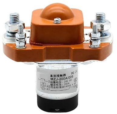 Contacteur MZJ-200A ZJ200A SZJ200A DC24V 48V 12V DC for véhicule électrique, chariot élévateur, batterie, voiture, tracteur, moteur de treuil, 1NO, ouverture normale(12V)