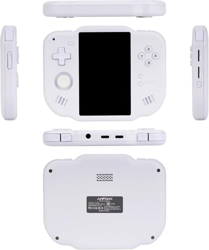 Mini Zero 40 - Consolas verticales de mano para jugadores, pantalla táctil IPS de 4.0 pulgadas, videojuego retro portátil (blanco)