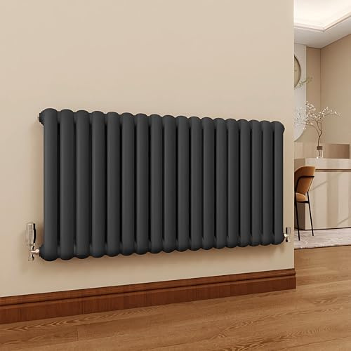 SKY Bathroom 2 Column Horizontal Designer Radiator 600x1104mm - Anthracite