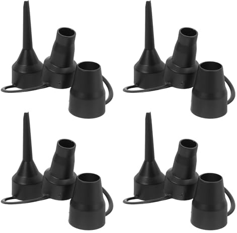 TOKIDNY 4Pcs Air Bed Pump Nozzles Plastic Inflatable Mattress Replacement Accessories for Air Pump Attachments Portable Use and Pools
