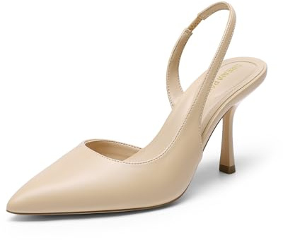DREAM PAIRS Zapatos Tacón Kitten Mujer,Size 40,Desnudo,SDPU26011W