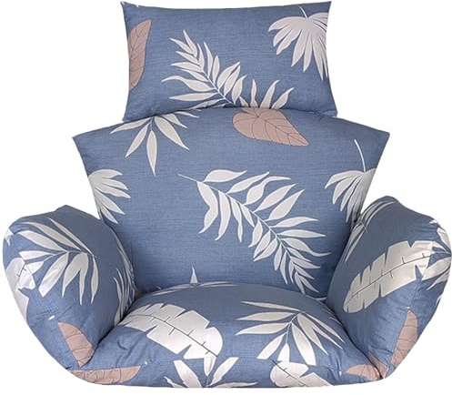 Outdoor Rattan Hängeschaukel Kissen Bequemes Sitzkissen für Hängesessel Schaukel Korb Polyrattan/Rattan Hängemattenkissen Perfekt für Terrasse und Garten