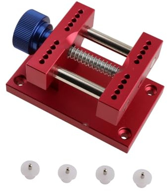 Hailong Ming Supporto per Cassa Dell'orologio, Apri Cassa Dell'orologio, Strumento Da Orologiaio Regolabile, Riparatore di Orologi Compatto, Apri Fondello, Rosso