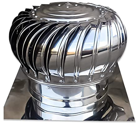 Comignolo di Ventilazione, comignolo Girevole, Cappuccio per comignolo in Acciaio Inox, Protezione per Uccelli, comignolo Antivento (110 mm/4,33 Pollici)