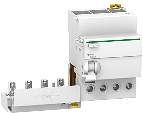 Schneider Electric - Acti9, Vigi iC60, bloc différentiel 4P 40A 300mA type AC 230-240/400-415V - A9Q14440