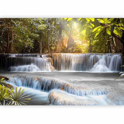 Papier peint murando intissé 400x280 cm Décoration Murale XXL Poster Tableaux Muraux Tapisserie Photo Trompe l'oeil cascade c-A-0006-a-d