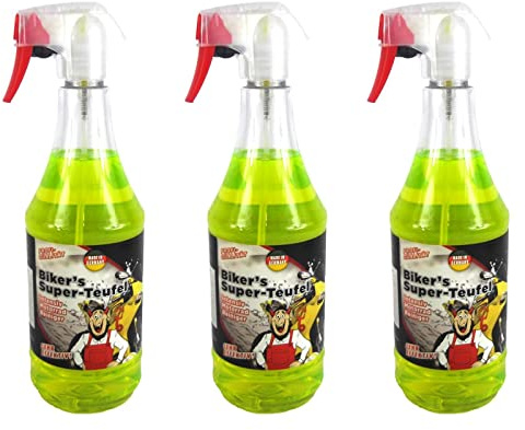 TUGA 3X Bikers Super-Teufel Motorradreiniger Motorrad Reiniger Gel 1 L Liter