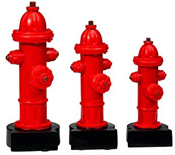 RaRu 3er-Serie Feuerwehr-Pokale Hydrant mit Ihrer Wunschgravur