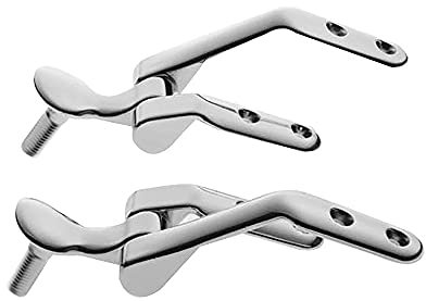 Coprivaso wc water sedile Conca Ideal Standard, modello Compatibile Dedicato, cerniere metallo cromo (Coppia Cerniere Conca)