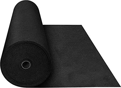 WINSOME Weed Control Membrane Fabric Garden Membrane Barrier - Heavy Duty Ground Cover Sheet for Garden, Flower beds, Patios, Lawn and Landscaping - 8m X 1.5m 50 GSM
