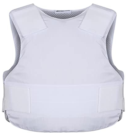 SafeGuard Clothing CoolMAX PRO Bullet Proof Level II + Stab Level 1 Covert Vest - White, S