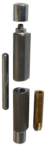Gedotec Bandrolle zum Anschweißen aus Stahl – Anschweißband Ø 20 x 176 mm 3 dimensional verstellbar – Tür Scharnier Schwerlast – Schweißband mit Anschweißnase – für Tür, Tor, Metallbau