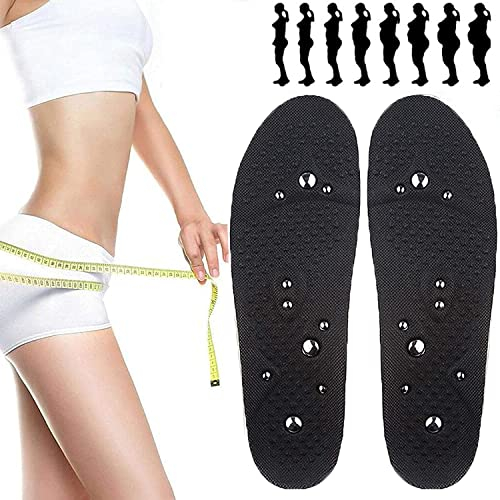SGAIYUNRT Almohadillas de Calzado de Acupresión Plantillas de Masaje, Terapia de Desodorante Transpirable Terapia Adelgazante para Perder Peso, Unisex/2 Pair/M