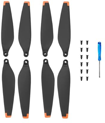 DERAY | Propeller für DJI Mini 3 Drohne, Fly More Combo | Leise Propeller | TPU/Silikon Spitze | 8 Stück / 4 Paar
