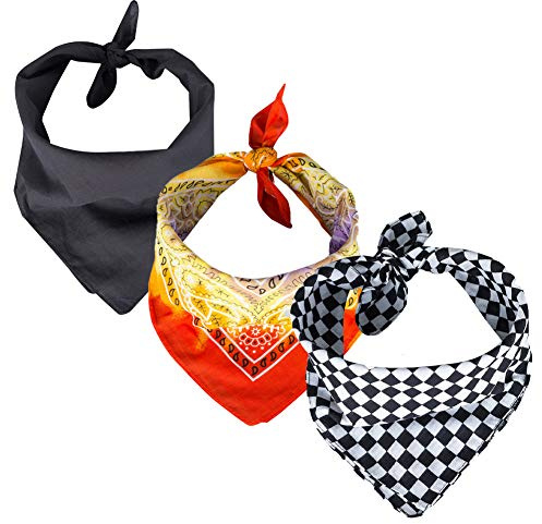 ROCK DADDY Estd 2000 ROCK HARD CLOTHING Bandana Set 55cm x 55cm Halstuch Multifunktionstuch Atmungsaktiv und Weich Schal für Damen Herren Unisex