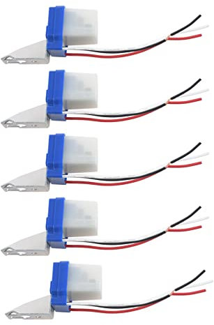 5X AC DC 12V 10A Lámpara Automática Interruptor Crepuscular Sensor de Luz Interruptor Crepuscular