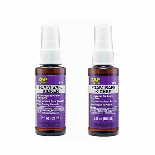 ZAP PT28 Zip Kicker Foam-Safe Spray CA Glue Accelerator 2oz (59ml) - TWIN PACK