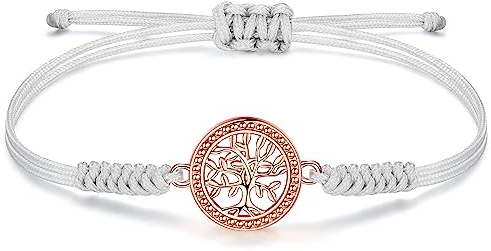 JENDEAR SHINE Seil Armband für Damen Mädchen, Handgeflochtene Kette mit Zirkonia-Charm, Muttertag, Geburtstag, Abschlussfeier, Freundschaftsschmuck, Geschenk
