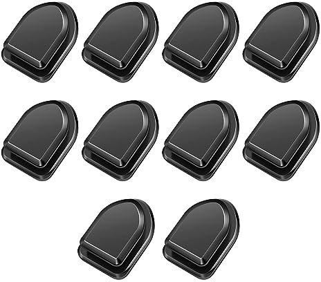 10 Pièces Crochets Adhésifs de Voiture Mini Crochets Auto-Adhésif de Voiture Multifonctionnel Mini Crochet de Tableau de Bord de Voiture pour Des CléS, Des Câbles USB, Des Câbles D'écouteurs, Noir