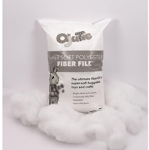 stoffmarkt reste truhe QjuTie Füllwatte 500g Supersoft Füll hypoallergen waschbar 95°C strahlend weiß und geschmeidig Bastellwatte für Teddys Füllmaterial (0,5kg)