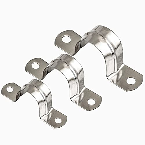 304Edelstahl U-Typ Reitkarte Wasserrohrkarte Rohrclip Sattelkarte Ohmkarte Feste Schnalle Verdickung Kehlbügelhalterung, M140 (2 Stück)