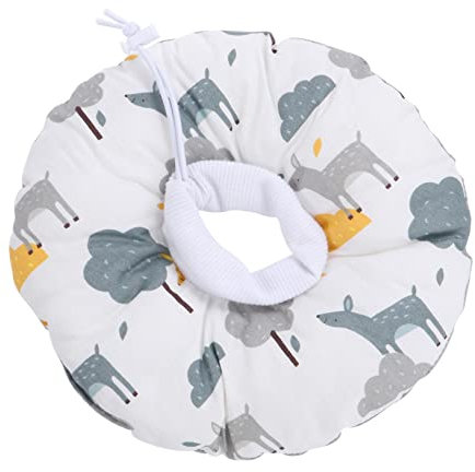 FRCOLOR Cat Elizabethan Collar Verstellbare Schutzkragen Für Katzen Und Hunde Atmungsaktives Design Wundheilung Cartoon-Muster Operationen Oder Verletzungen