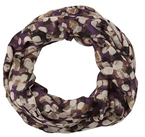 TOM TAILOR Damen Loop Halstuch mit Muster, 36557 - Neutral Watercolor Squares, ONESIZE