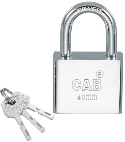 PATIKIL Lucchetto A Perno 40mm (1-9/16), Chiavi Diverse Lucchetti In Acciaio Inossidabile Archetto Rinforzato Con Chiavi Per Porte Interno Esterno, Argento