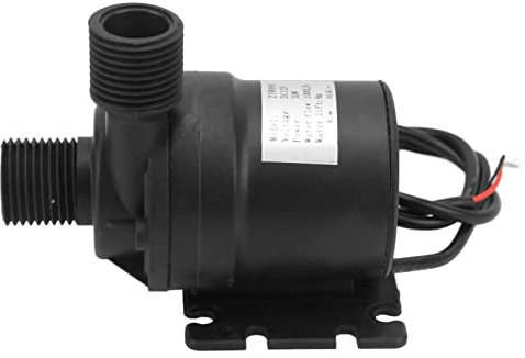 Pompa 'acqua Senza Spazzole, DC12V Mini Pompa 'acqua 30W 8m Pompa Sommersi Al Altezza di Sollevamento con Portata di 1000L/h per la Circolazione 'acqua della Piscina Solare del Serbatoio del