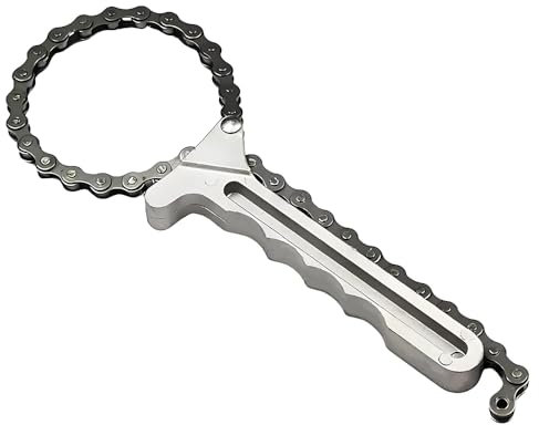 Crozgan Oil Filter Chain Wrench 8.5in/215mm Oil Wrench Chain Car Filter Removal Tool for Car Repair Filter Installation and Removal