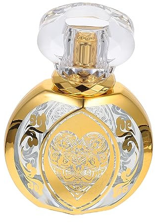 Gatuida Botella De Perfume De Vidrio Vintage Recargable 50 Ml Portátil Pulverizador Para Viajes y Uso Diario Sin Riesgo De Fugas