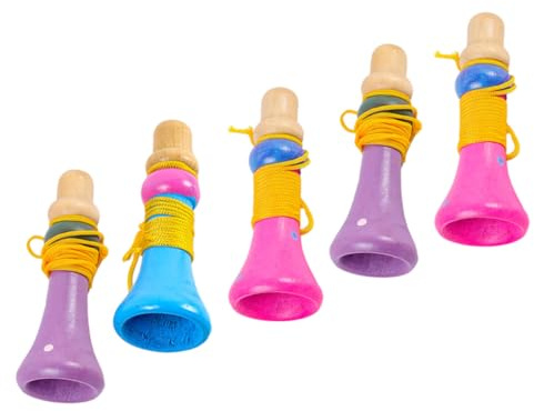 CIYODO Tromba Giocattolo in Legno Per Bambini Mini Tromba Musicale Strumento Giocattolo Portatile Piccolo Divertente