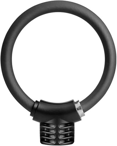 YGDLUCK Fahrrad-Bügelschloss, mit Rahmenhalterung, langem Kabel und 2 Schlüsseln, Fahrradschloss, Diebstahlsicherung, Legierungsschloss für Fahrradschlösser im Freien (Schwarz, 140 x 120 cm)