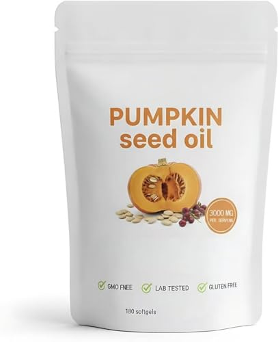 Pumpkin Seed Oil Capsules, Hair Growth, Skin Care - Non-Gmo, Gluten,1pcs