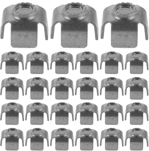DIKACA Écrous à Insert Fileté M6 pour Tubes Carrés 15x15 Mm en Tôle D'acier, 200 Pièces, Inserts Métalliques Résistants la Corrosion pour Assemblage Industriel et Réparations