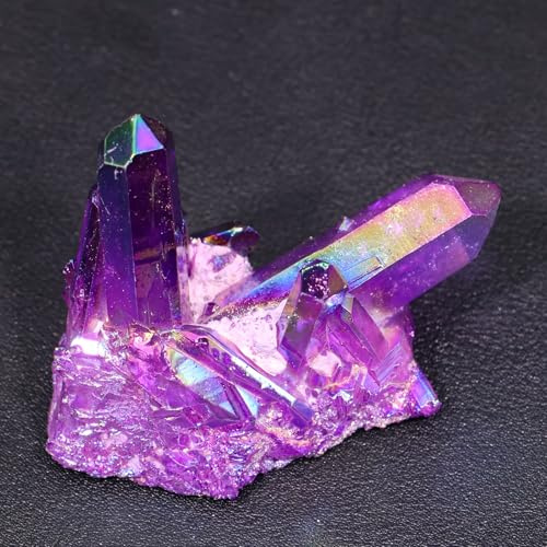 1 amas de quartz blanc violet clair enduit 120 à 150 g for la décoration intérieure