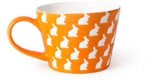 Excelsa Enjoy Lot de 1 Tasse Jumbo en Porcelaine, Orange, 1 unité
