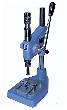 ISTA TOOLS Universelle Federschlagpresse mit hoher Presskraft, Handhebelpresse zum Anbringen von Ösen mit größerem Durchmesser oder Nieten, Drucknöpfe und vieles mehr. (Federschlagpresse)