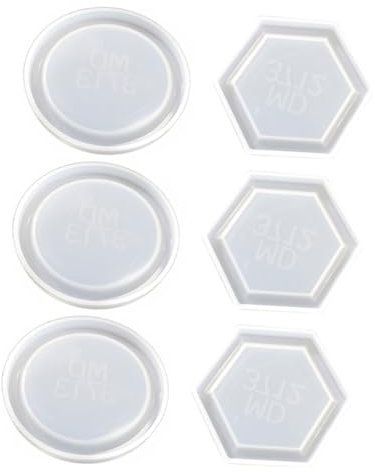EXCEART 6 Stk Kristall-silikon-form Zubehörfach Kreis Schablone Silikonform Aus Harz Formen Für Schmuckbehälter Unregelmäßiges Harz Silikonformen Für Harz Kieselgel Bastelmaterial Schimmel