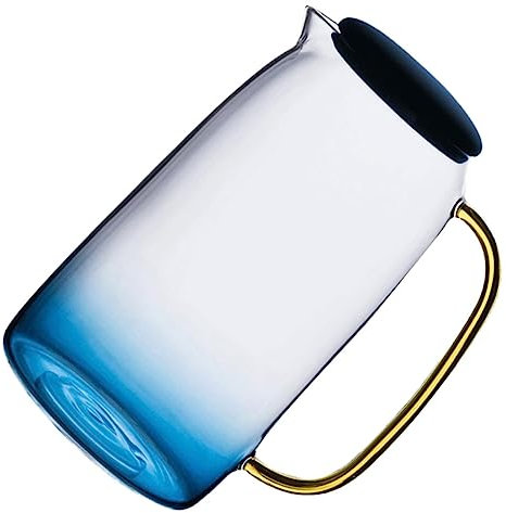 Cabilock Botella De Agua De Vidrio Jarra De Vidrio Hogar Jarra De Agua Con Tapa Hogar Con Tapa Para Servir Fiestas