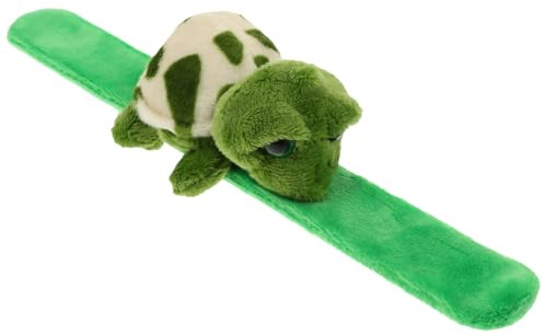 Toddmomy Bracelet À Claque Tortue En Peluche 9 Pouces Léger Confortable Accessoire Slap Poignet Décoration Animale Amusante Fête Enfants Cadeau