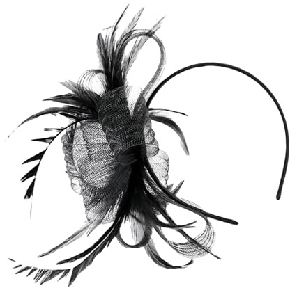 Tisujune Fascinateurs Pour Femmes - Bandeau Rétro,Petit Chapeau en Tulle Accessoire Capillaire pour Usage Quotidien Femmes Filles Sortie Festival Événements Fêtes Mariages