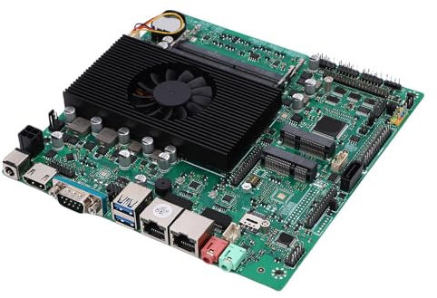 Plyisty Carte Mère du Processeur Celeron I5 8250U, 4 Cœurs 4 Threads avec Graphiques UHD, 2X USB 3.0, Double Affichage 4K, Réseau Gigabit avec 485 Fonctionnalités