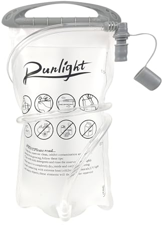 Runlight Gilet de course pour homme et femme, sangles de poitrine réglables, gilet d'hydratation, avec bouteille d'eau de 1500 ml (poche à eau de 1,5 l, taille unique)
