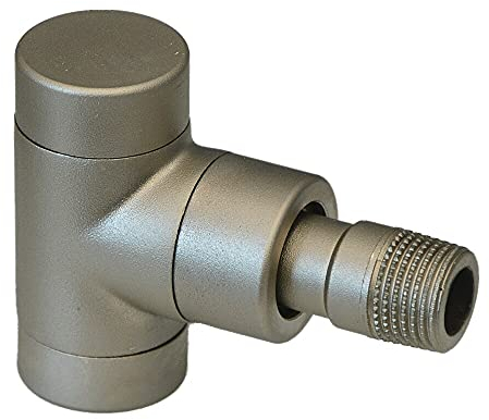 Oventrop Verschraubung Combi E - Eckform 1/2, gestrahlt und vernickelt