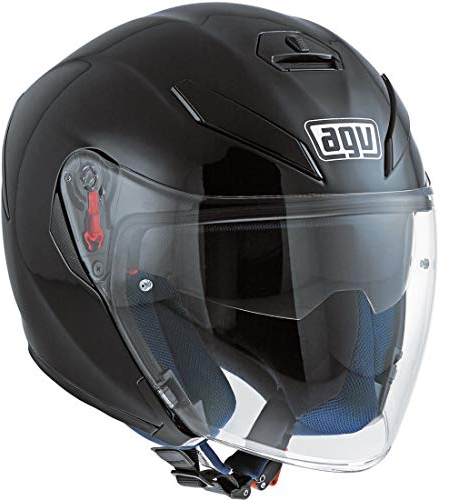AGV unisex-adult K-5 Jet Agv E2205 Solid - Motorrad Helm, Schwarz, L EU