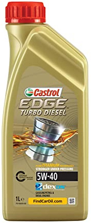 Olio Motore Auto Lubrificante Castrol Edge turbo Diesel 5w-40 q3 Titanium 1l – Protezione Avanzata e Prestazioni Ottimali per Motori Diesel | 1l – Protezione Avanzata e Prestazioni Ottimali per Motori Diesel