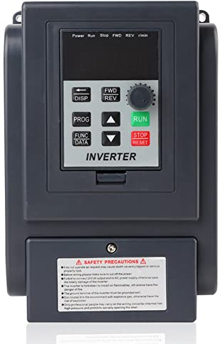 VFD, 220V 380V 1.5kw Inversor Monofásico, Entrada Monofásica Salida Trifásica VFD Variador de Frecuencia Convertidor de Frecuencia Controlador de Velocidad Control PWM 400Hz